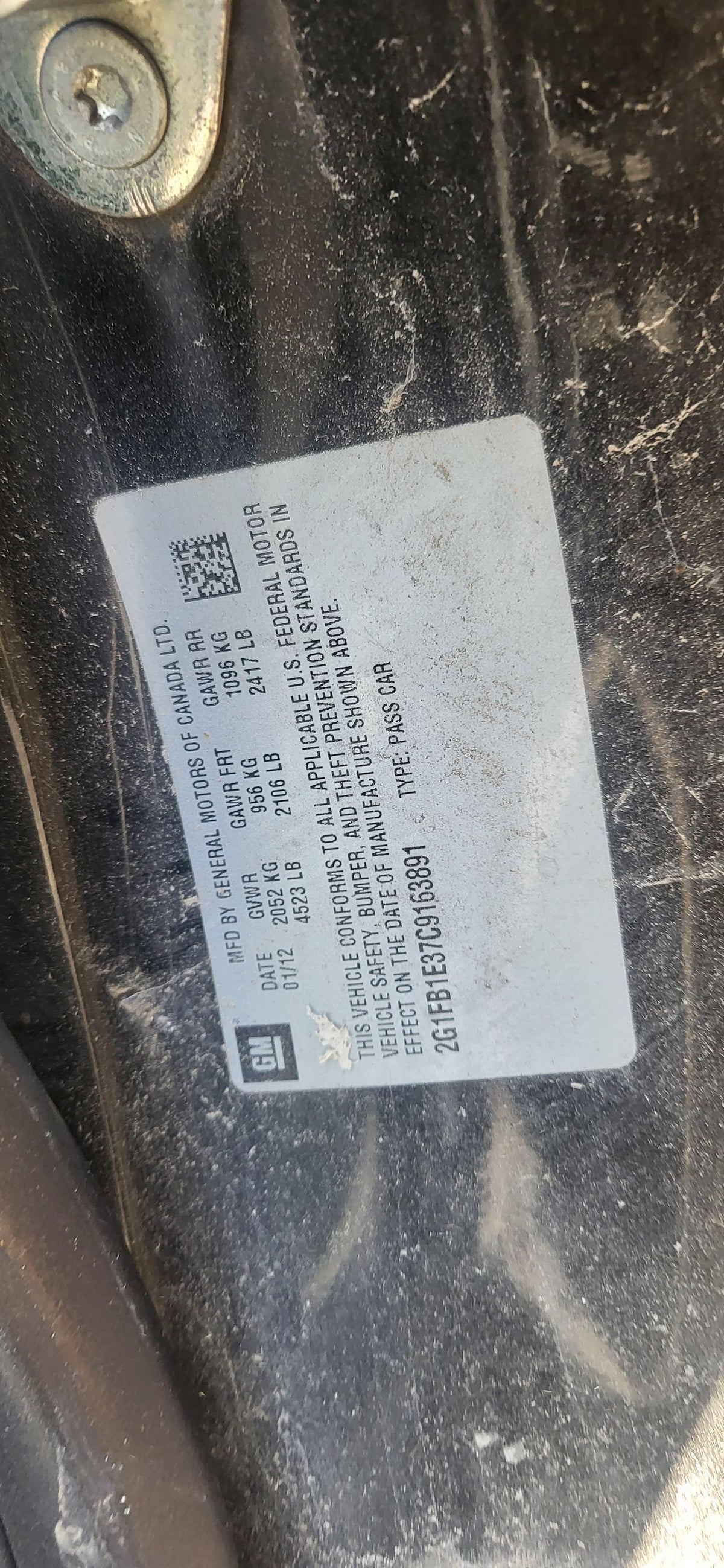 Brake Master Cylinder 2010 - 2015 Chevrolet Camaro