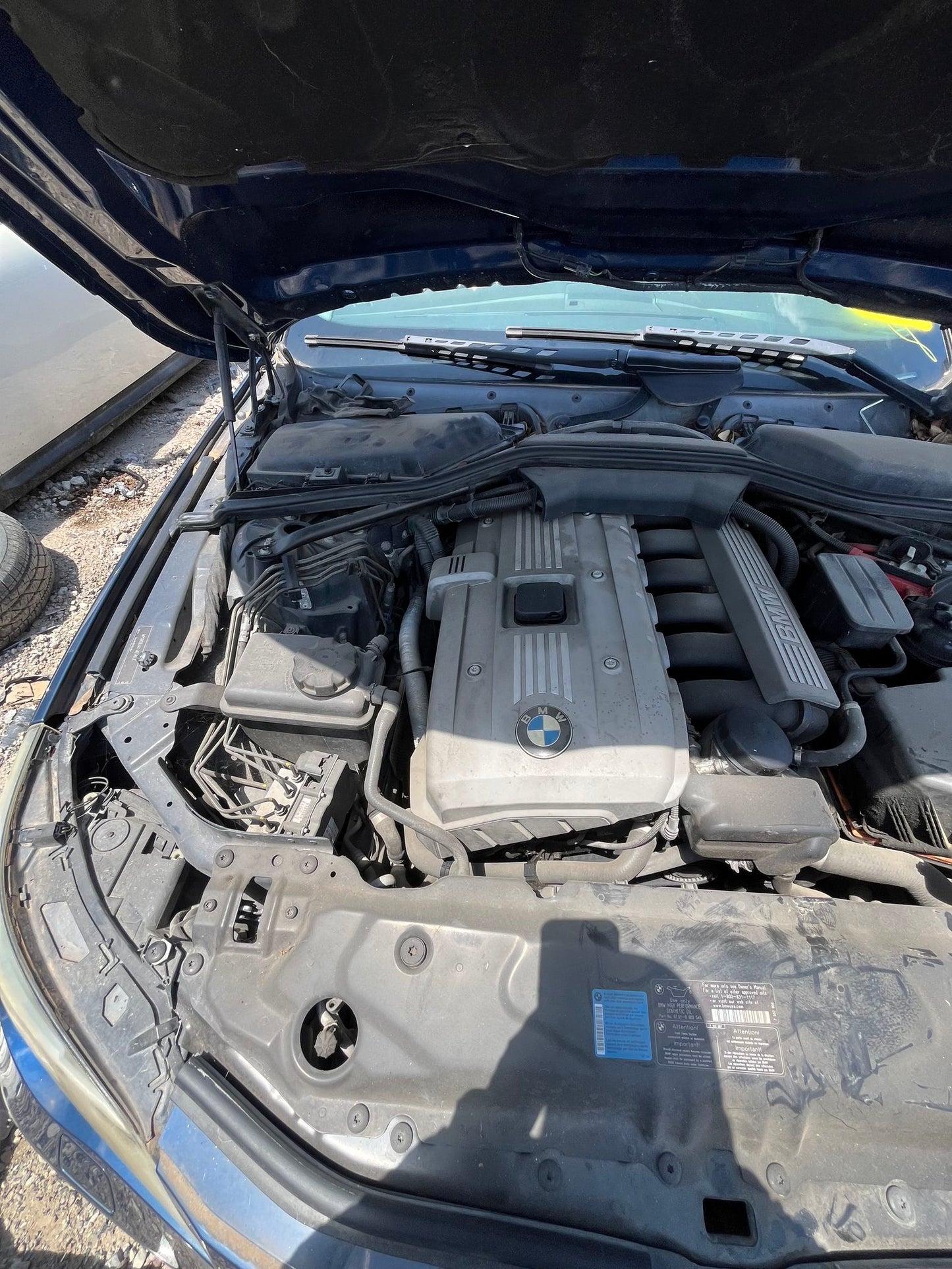 Door Window Glass Rear Passenger Side 2004 - 2010 BMW 5 Series