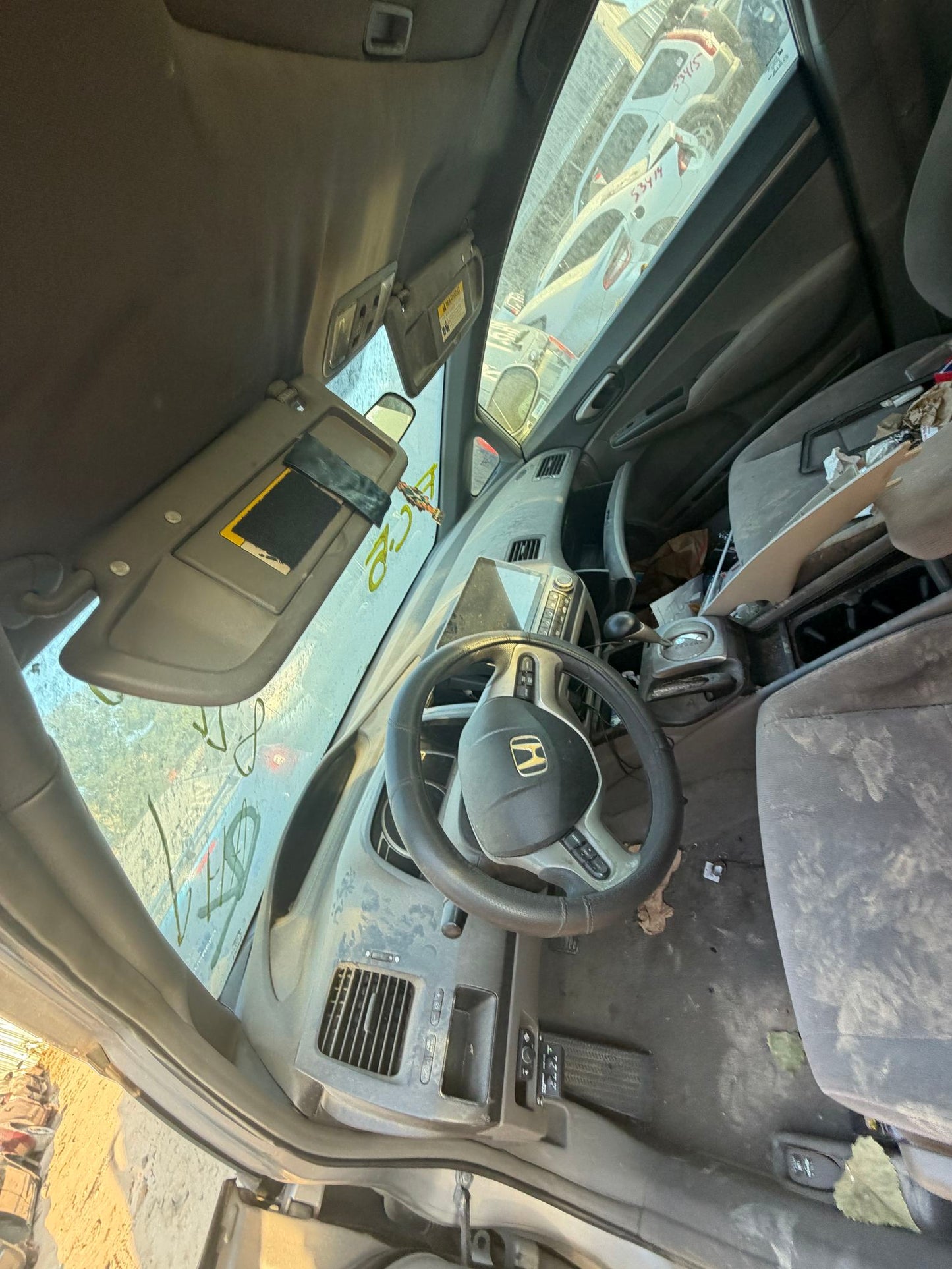Door Window Glass Front Driver Side 2006 - 2011 Honda Civic Sdn