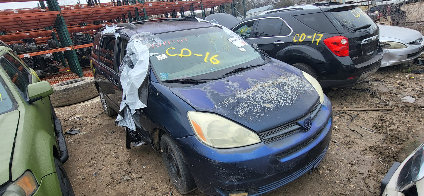 2/2 2004 - 2010 Toyota Sienna LE| All Parts G - Z | SKU #: 16946 - CD-16