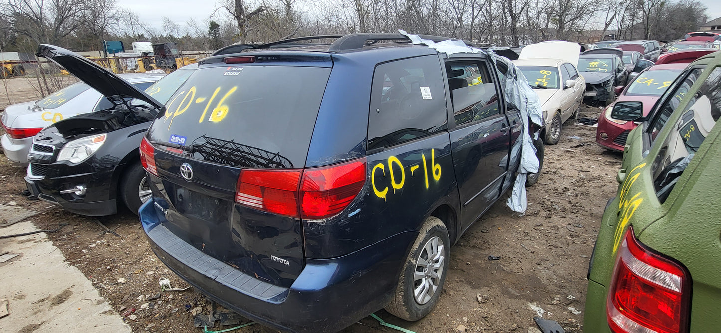 2/2 2004 - 2010 Toyota Sienna LE| All Parts G - Z | SKU #: 16946 - CD-16