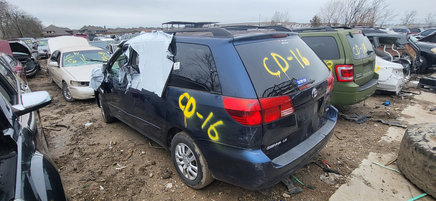 2/2 2004 - 2010 Toyota Sienna LE| All Parts G - Z | SKU #: 16946 - CD-16