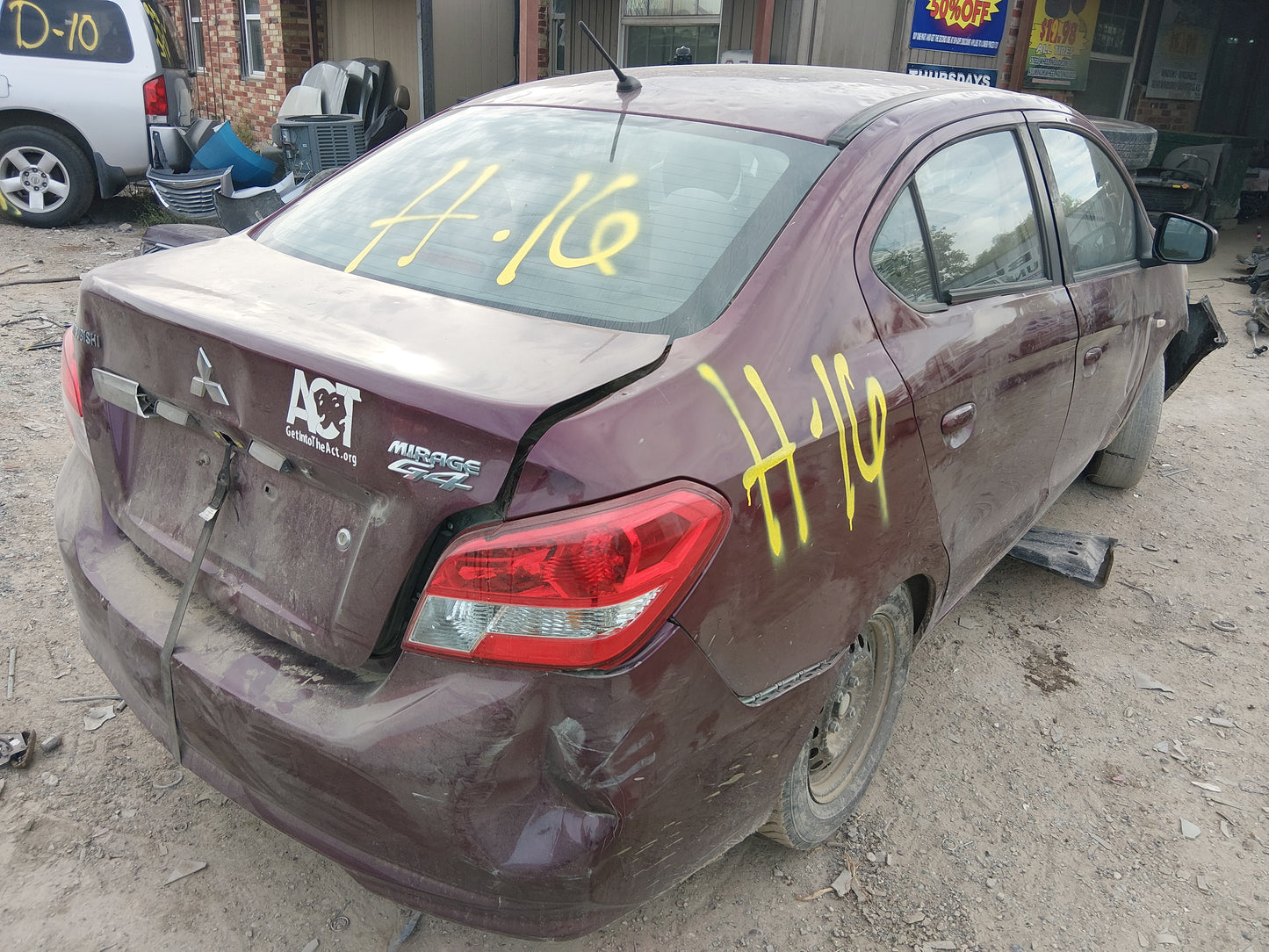 1/2 2017-2019 MITSUBISHI MIRAGE | All Parts A - F | SKU #: M17746