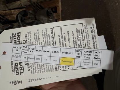 2010 Kia Soul Automatic FWD Transmission main image