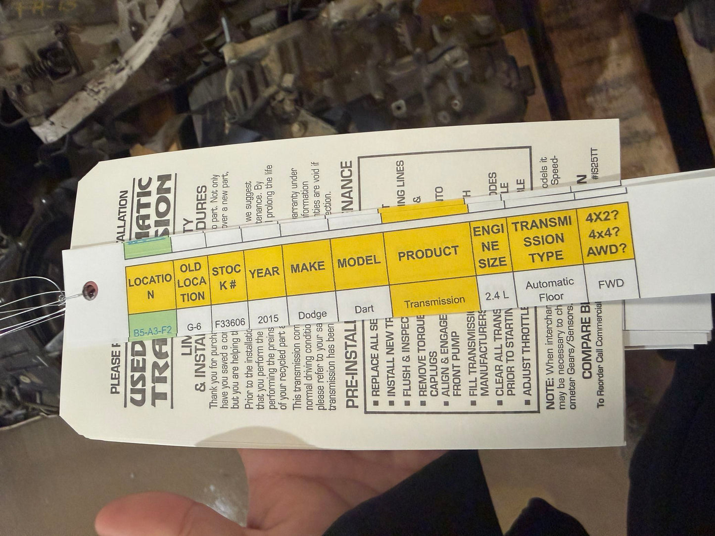 2012 Volkswagen Passat Automatic FWD Transmission main image