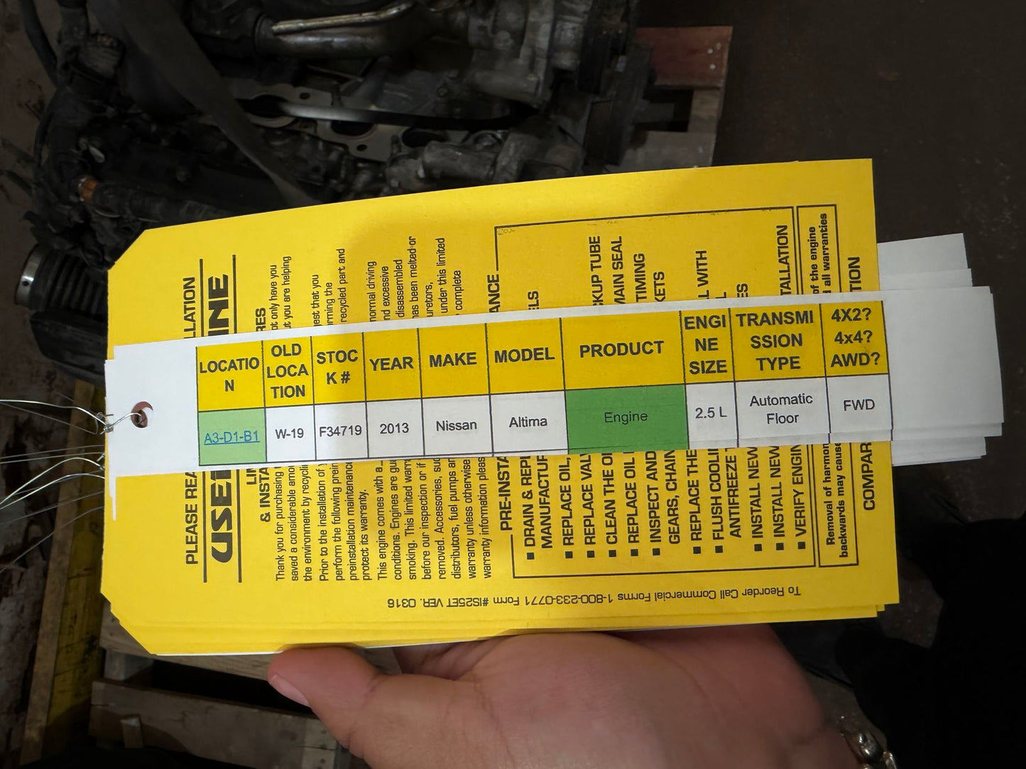 2004 Toyota Sienna 3.3 L Engine main image