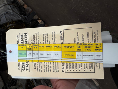 1998 Ford F150 Manual RWD Transmission main image