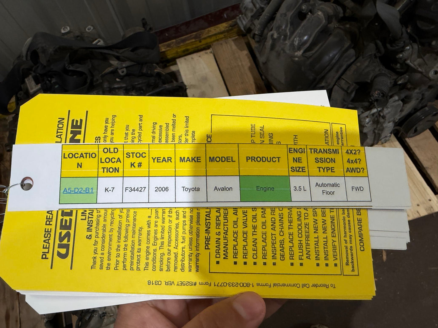 2006 Toyota Avalon 3.5 L Engine main image