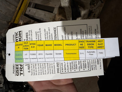 2014 Honda Odyssey Automatic FWD Transmission main image