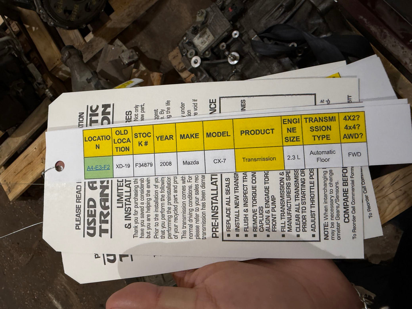 2008 Mazda CX-7 Automatic FWD Transmission main image