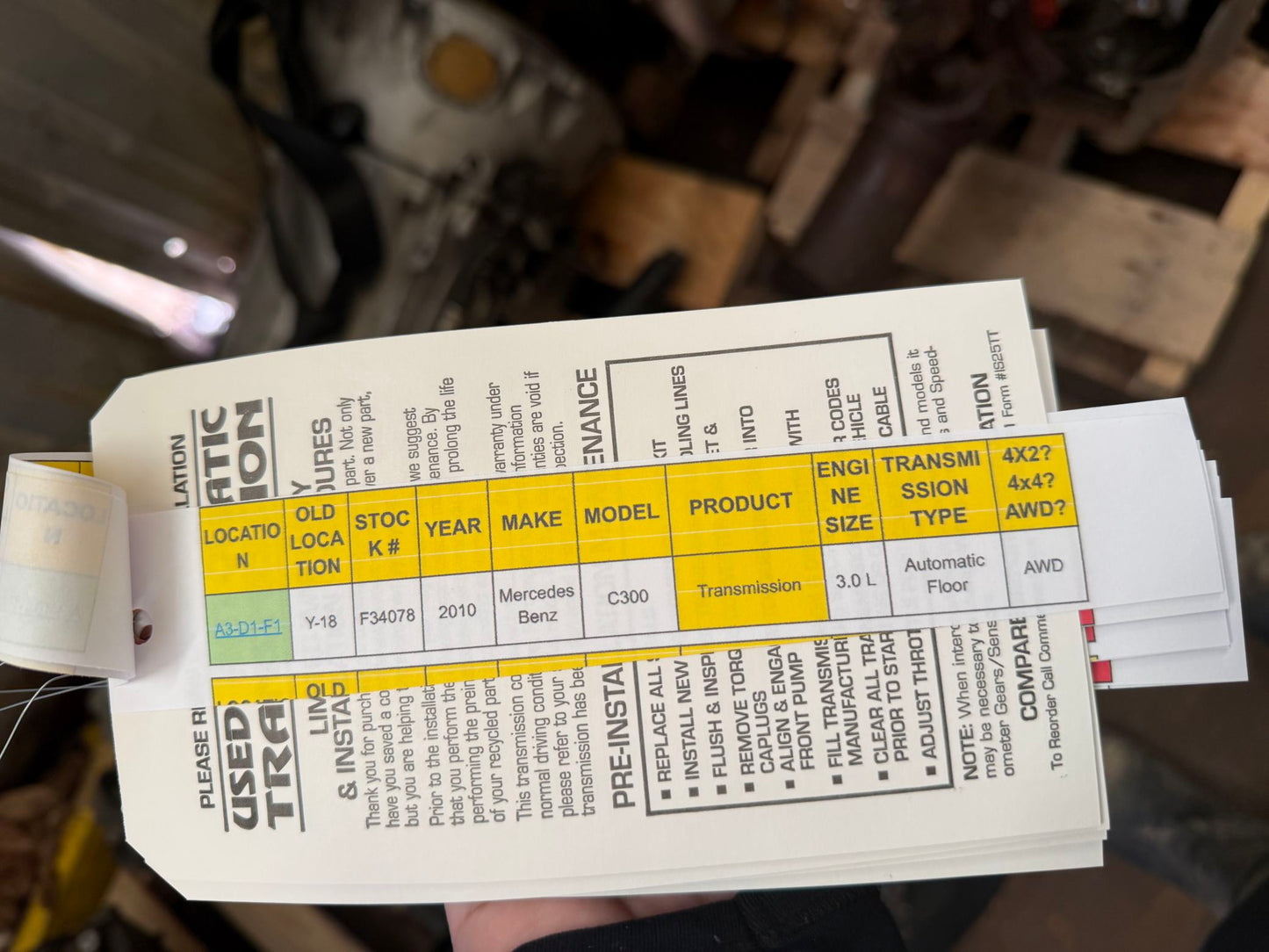 2011 GMC Acadia Automatic FWD Transmission main image