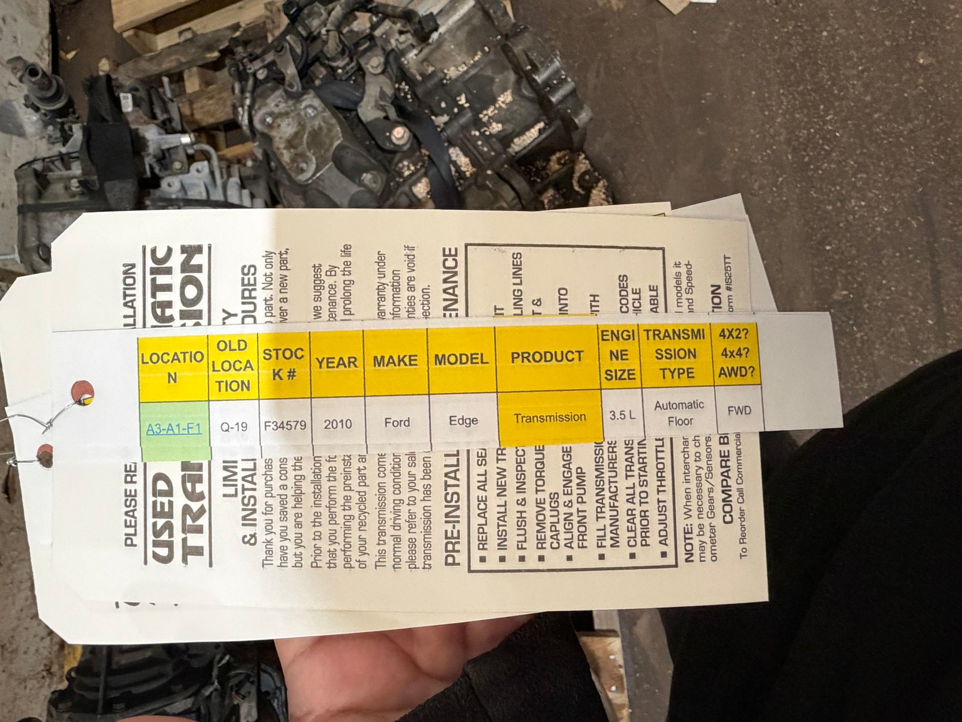 2013 Kia Rio Automatic FWD Transmission main image