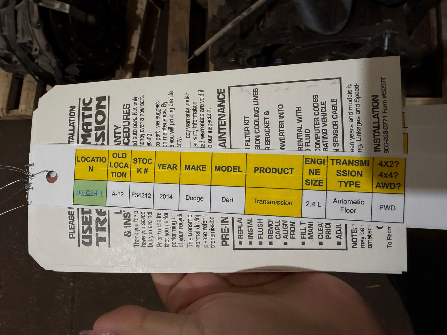 2014 Ford Focus Automatic FWD Transmission main image