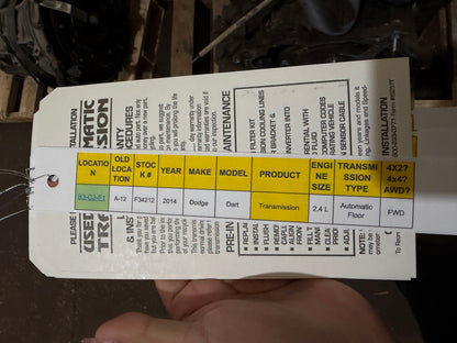 2014 Ford Focus Automatic FWD Transmission main image