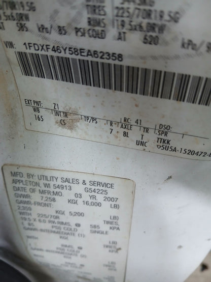 Cab Corner Panel Passenger Side 2008 - 2010 Ford Super Duty F-450 DRW
