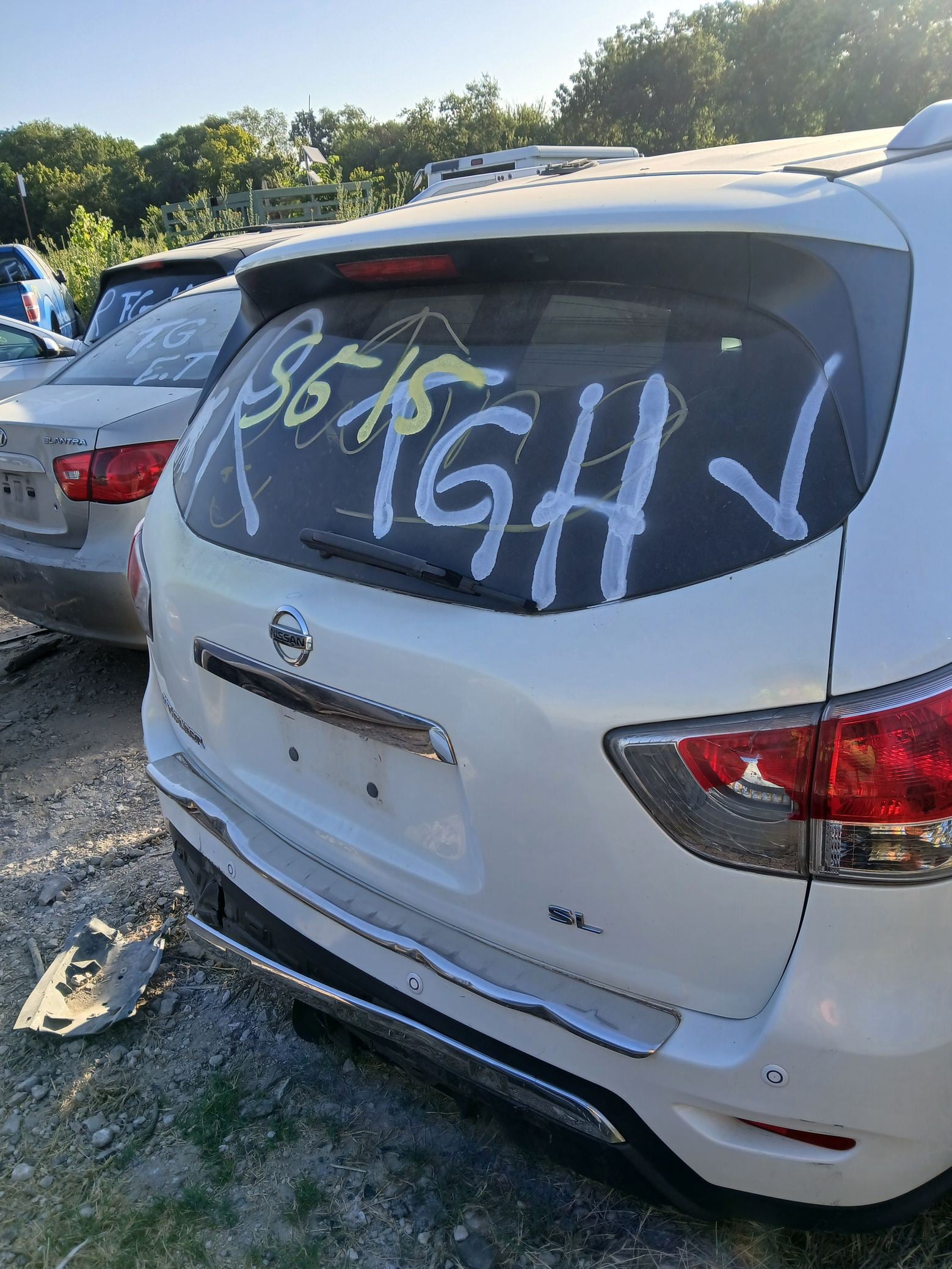 Door Window Glass Rear Passenger Side 2013 - 2020 Nissan Pathfinder