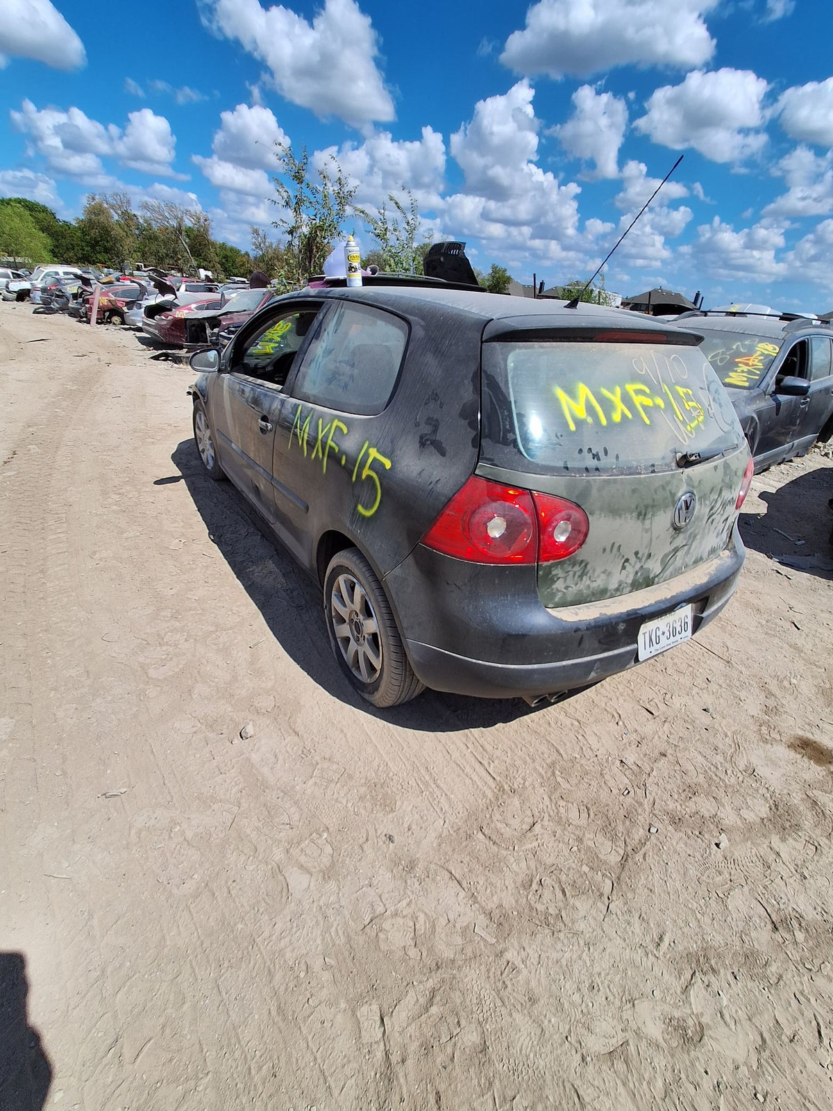 Seat Belt Retractor Rear Passenger Side 2006 - 2009 Volkswagen Rabbit