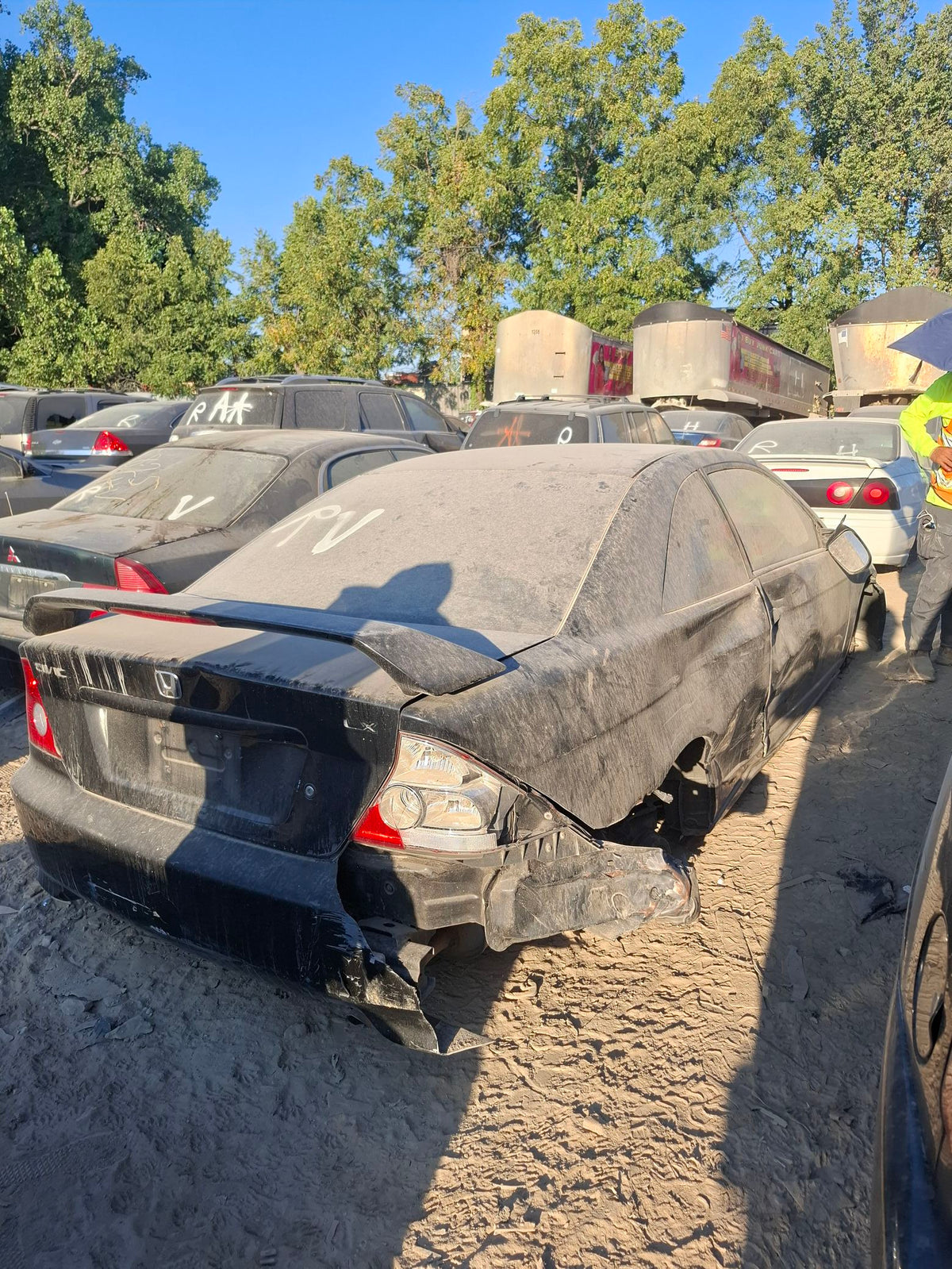 B-Pillar Trim Panel Driver Side 2001 - 2005 Honda Civic Cpe