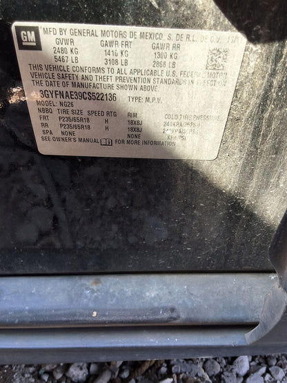 Hood 2010 - 2016 Cadillac SRX