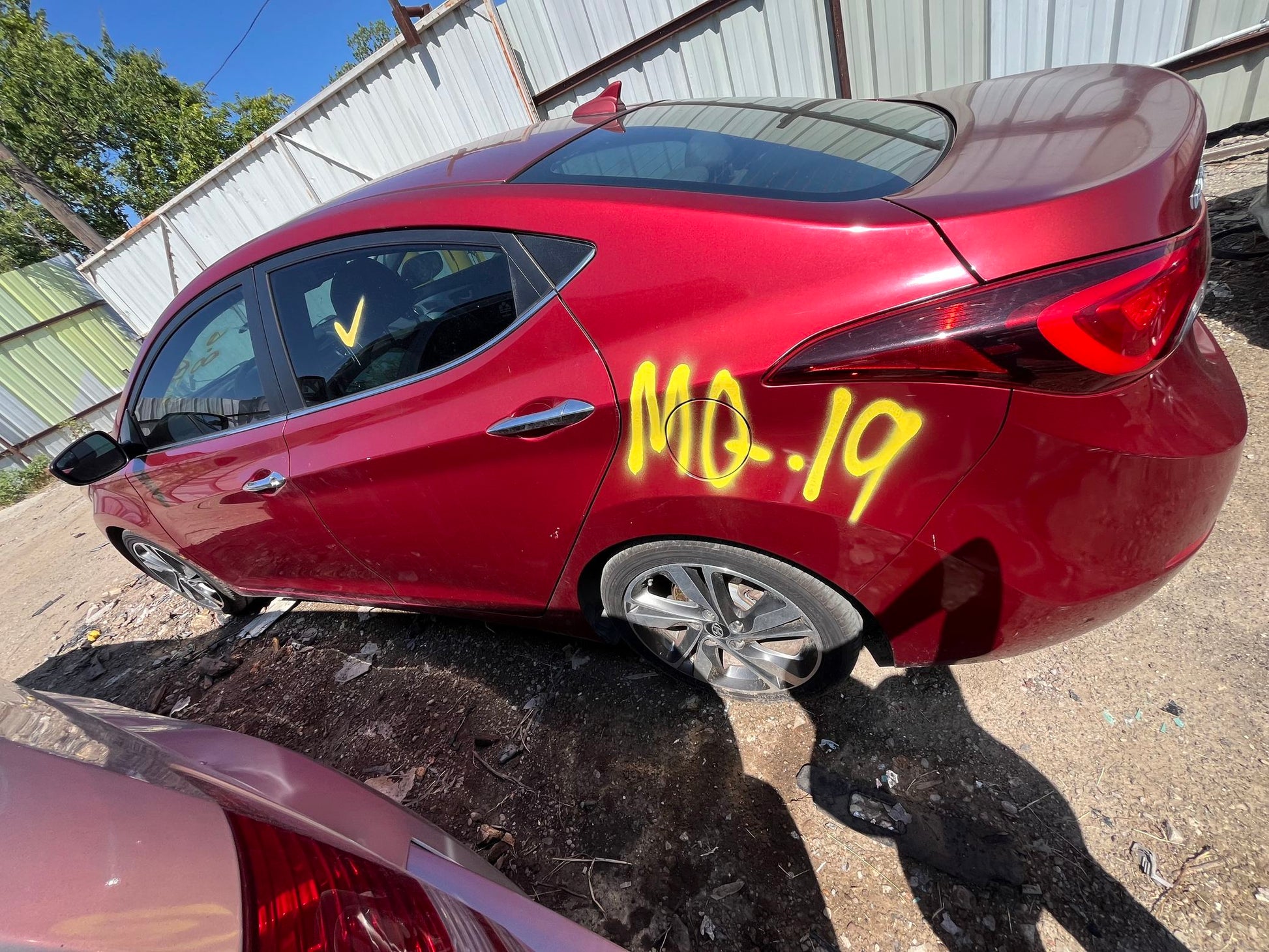 Door Window Glass Front Passenger Side 2011 - 2016 Hyundai Elantra