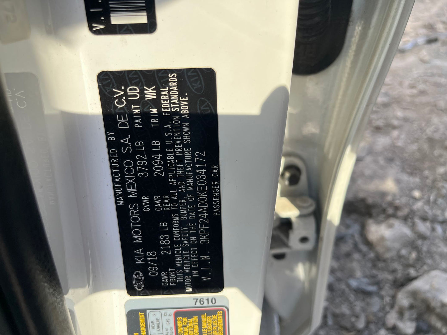 Backup Camera 2019 - 2026 Kia Forte