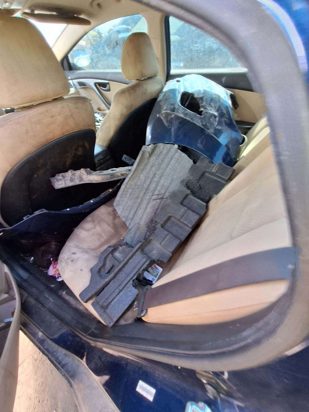 Seat Belt Retractor Rear Driver Side 2011 - 2016 Hyundai Elantra