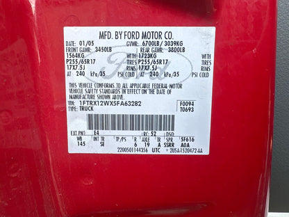 Fender Front Passenger Side 2004 - 2008 Ford F-150