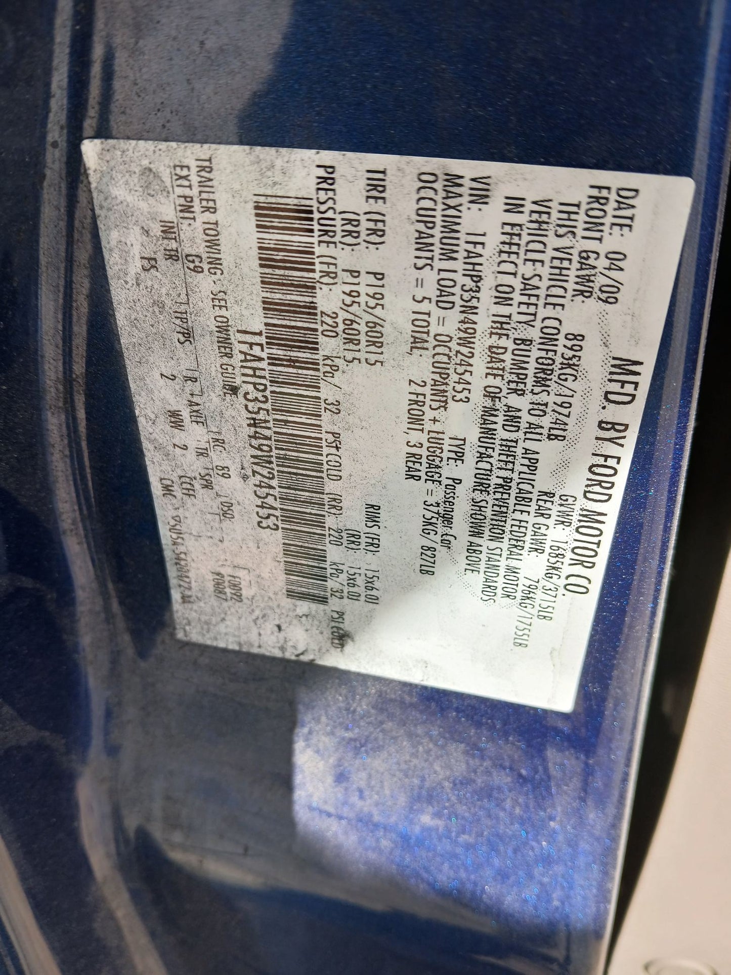 Hood 2008 - 2011 Ford Focus