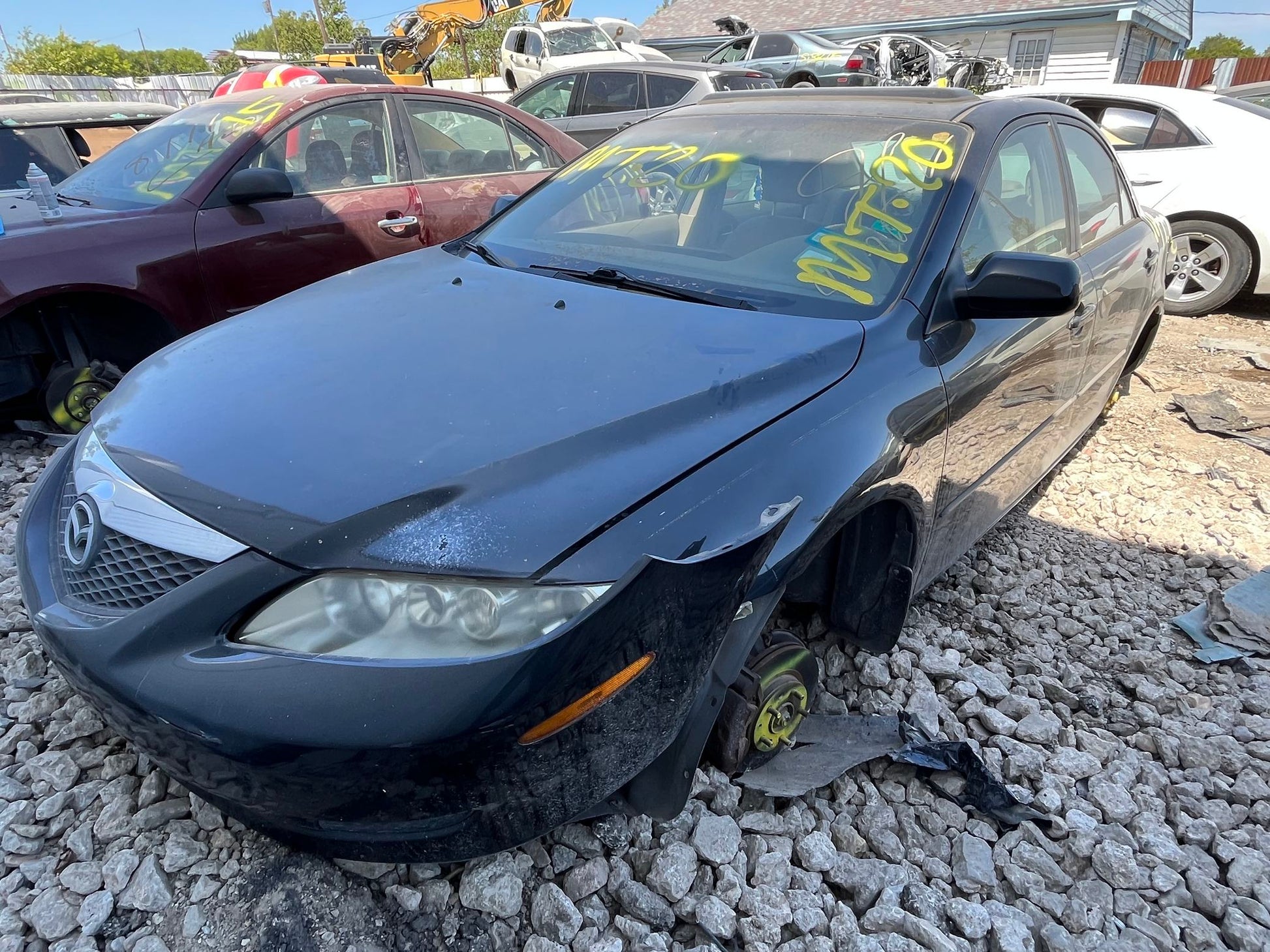 Door Window Glass Front Driver Side 2003 - 2008 Mazda Mazda6