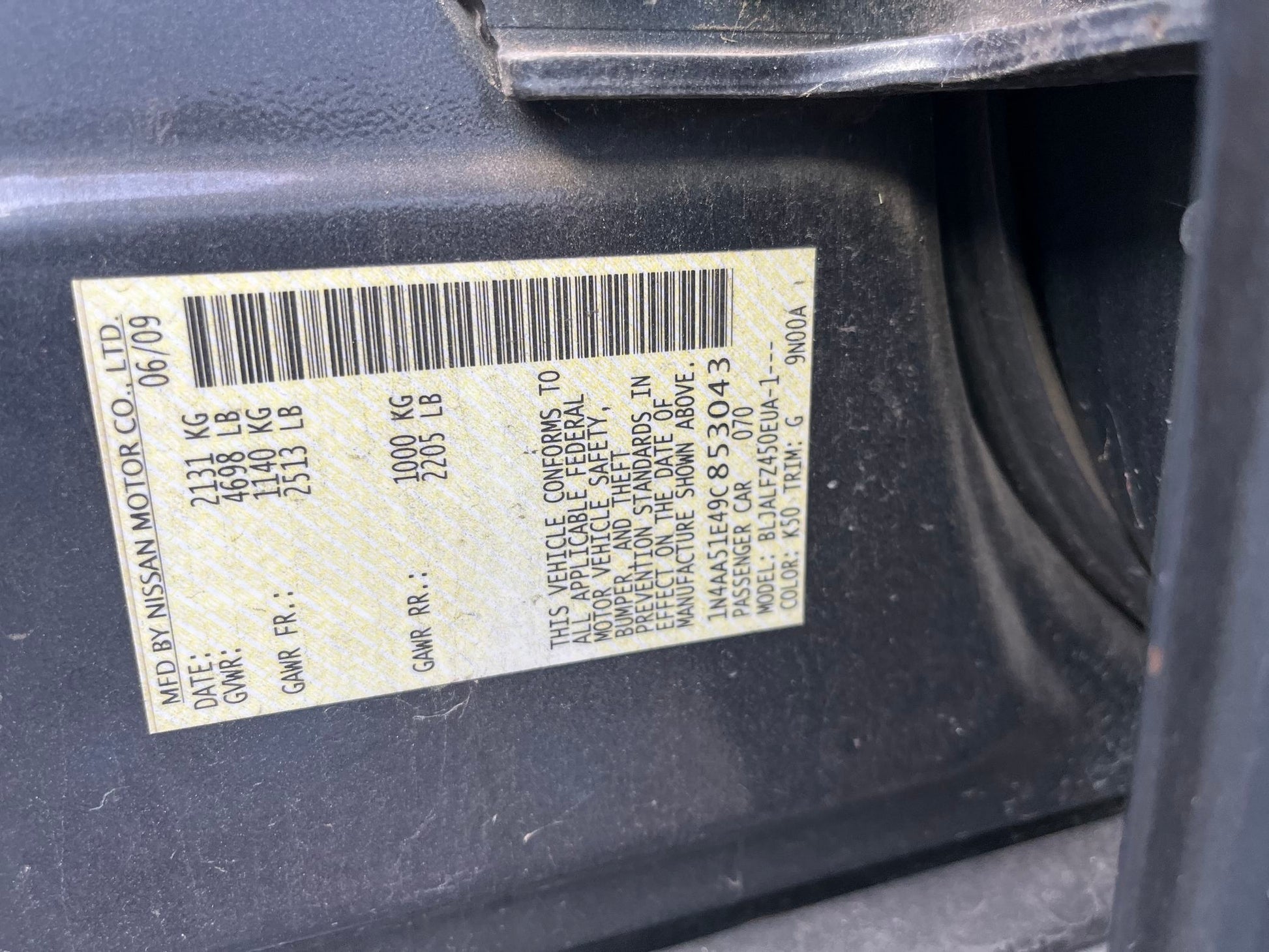 Power Window Switch Front Driver Side 2009 - 2014 Nissan Maxima