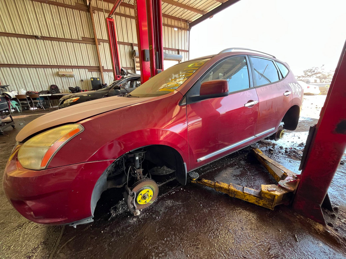 Door Window Glass Front Passenger Side 2008 - 2013 Nissan Rogue
