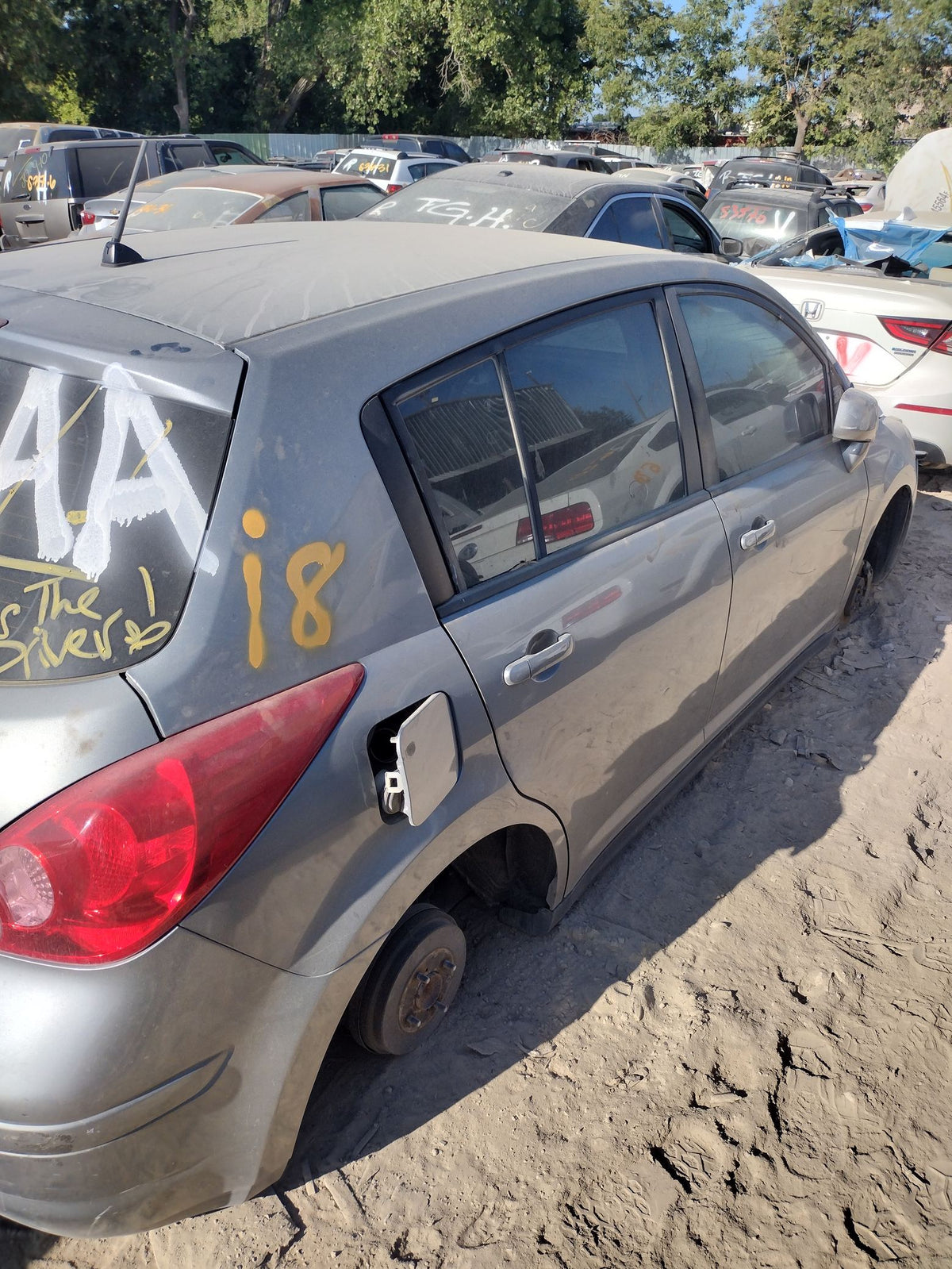 Door Trim Panel Rear Passenger Side 2007 - 2011 Nissan Versa