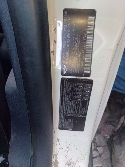 Door Panel Passenger Side 2002 - 2006 Mini Cooper Hardtop