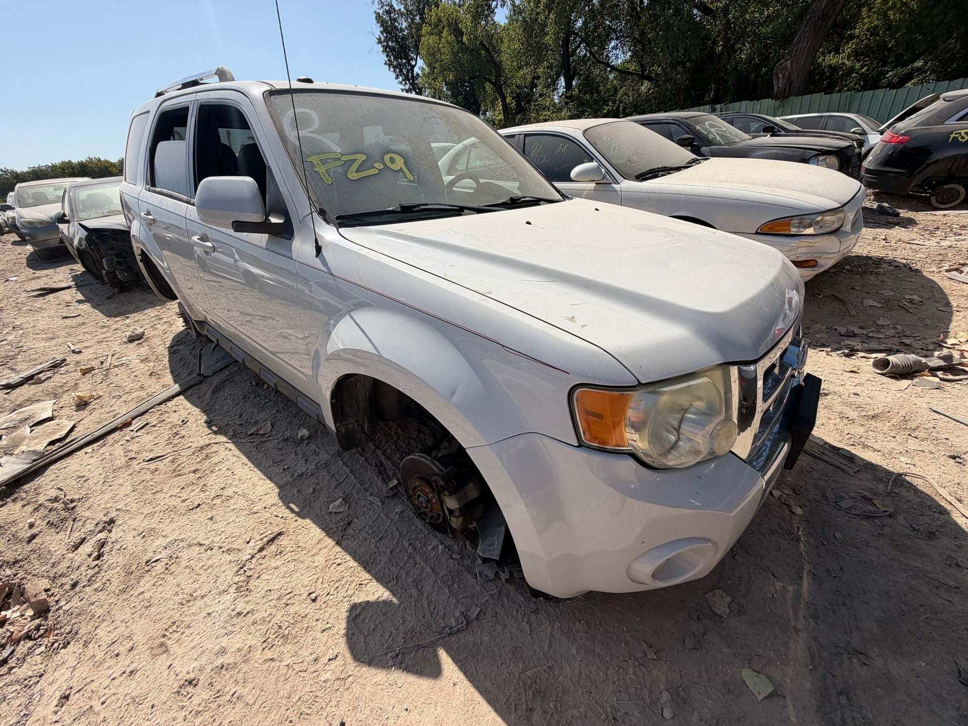 Door Window Glass Rear Driver Side 2008 - 2012 Ford Escape