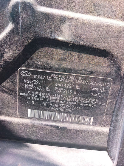 Quarter Window Glass Driver Side 2011 - 2014 Hyundai Sonata