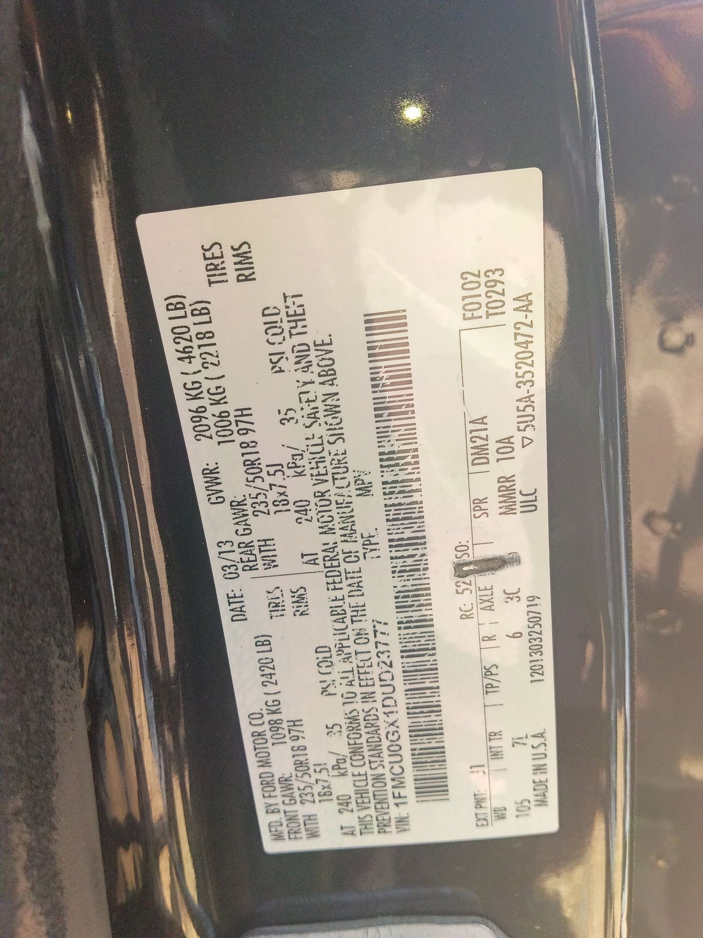 Alternator 2013 - 2019 Ford Escape