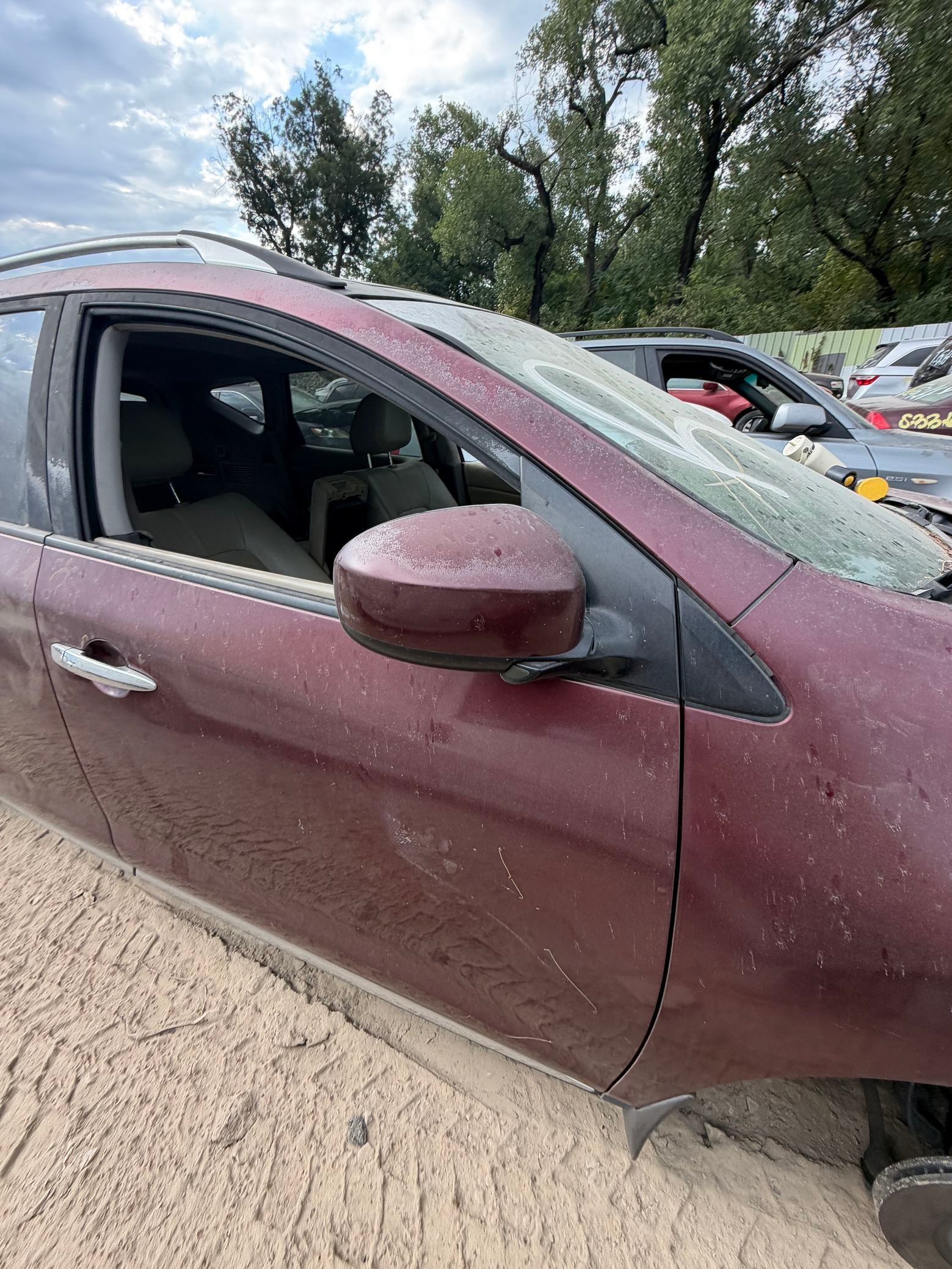 Quarter Window Glass Passenger Side 2009 - 2014 Nissan Murano