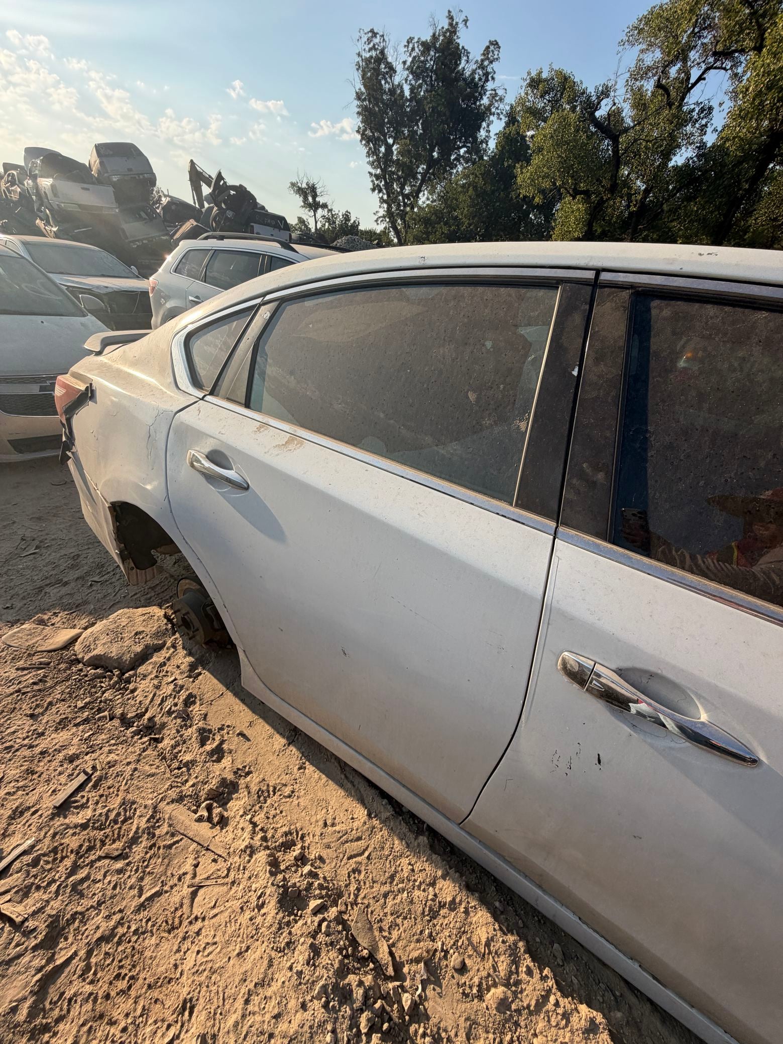 Vent Window Glass Rear Door Passenger Side 2013 - 2018 Nissan Altima