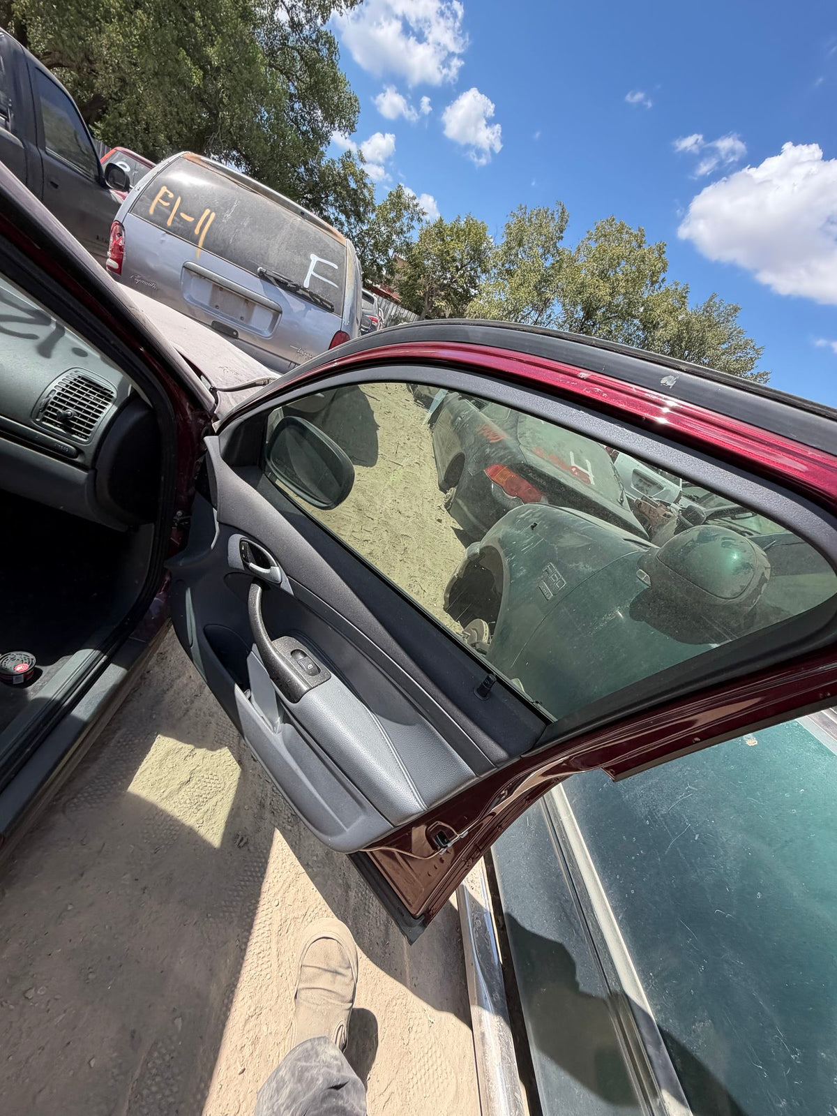 Door Window Glass Rear Driver Side 2003 - 2011 Saab 9-3