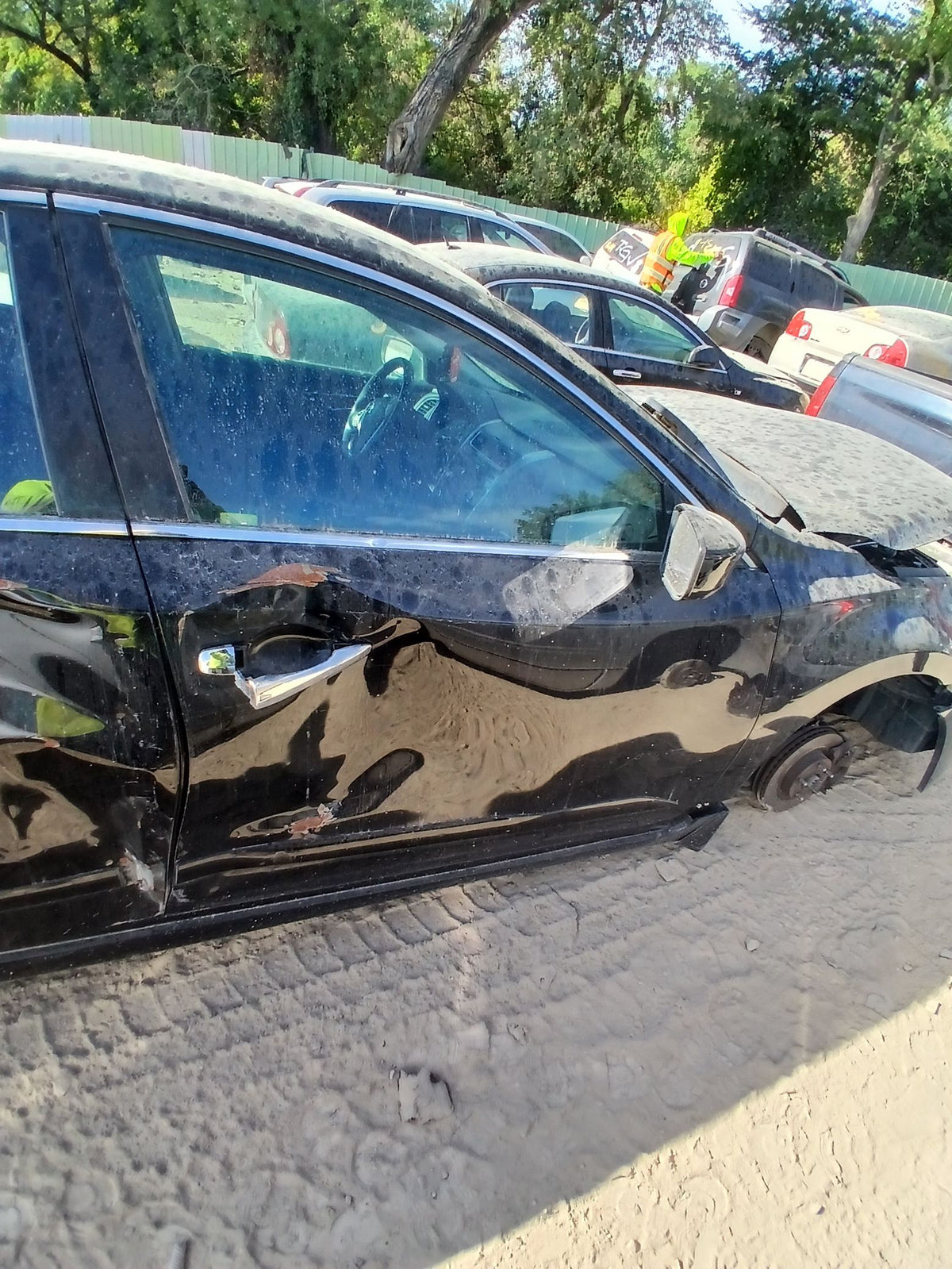 Vent Window Glass Rear Door Driver Side 2013 - 2018 Nissan Altima
