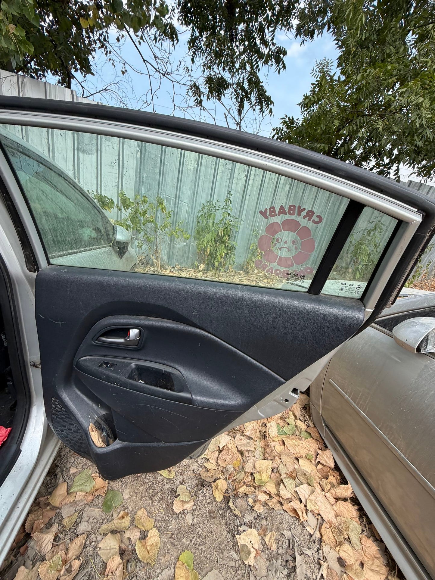 Vent Window Glass Rear Door Driver Side 2012 - 2017 Kia Rio