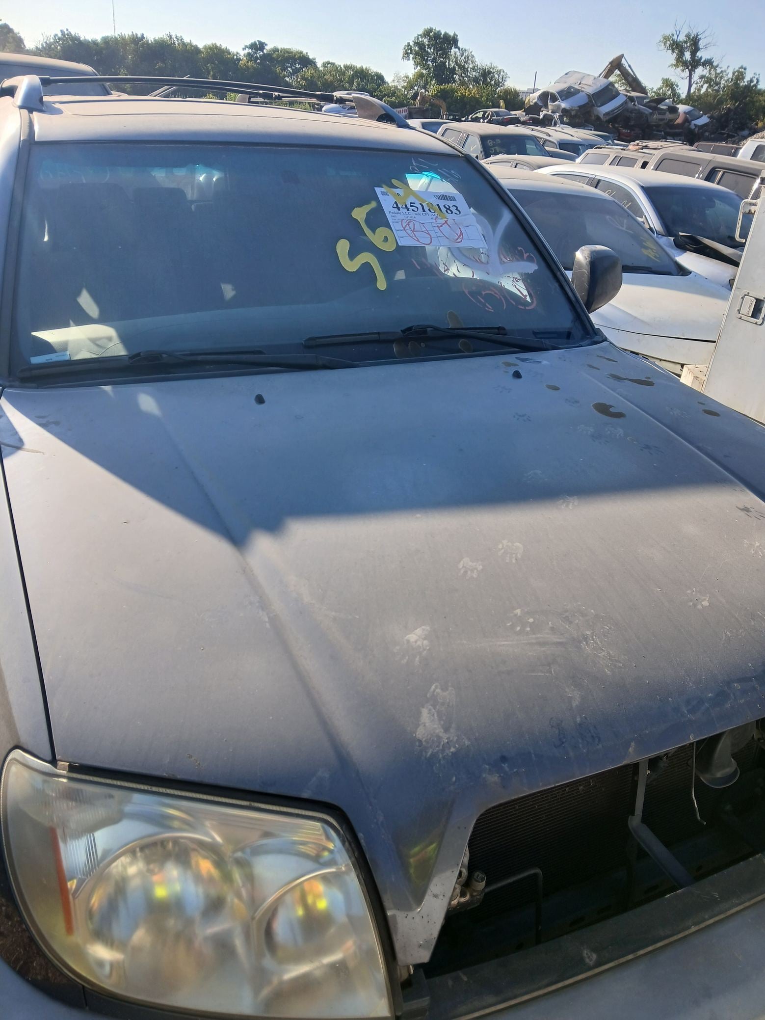 Door Window Glass Rear Driver Side 2003 - 2009 Toyota 4Runner