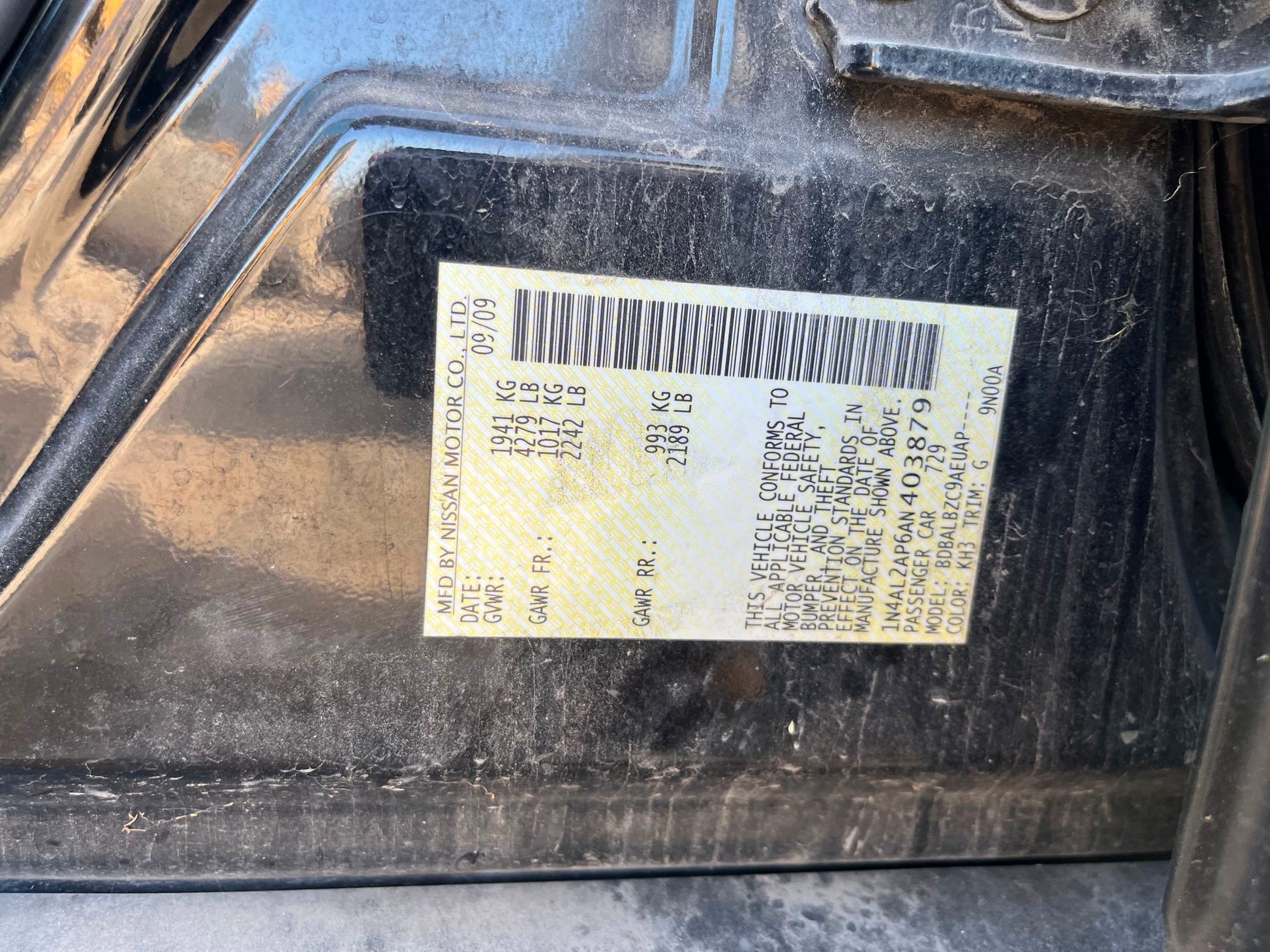 Strut Front Passenger Side 2007 - 2012 Nissan Altima