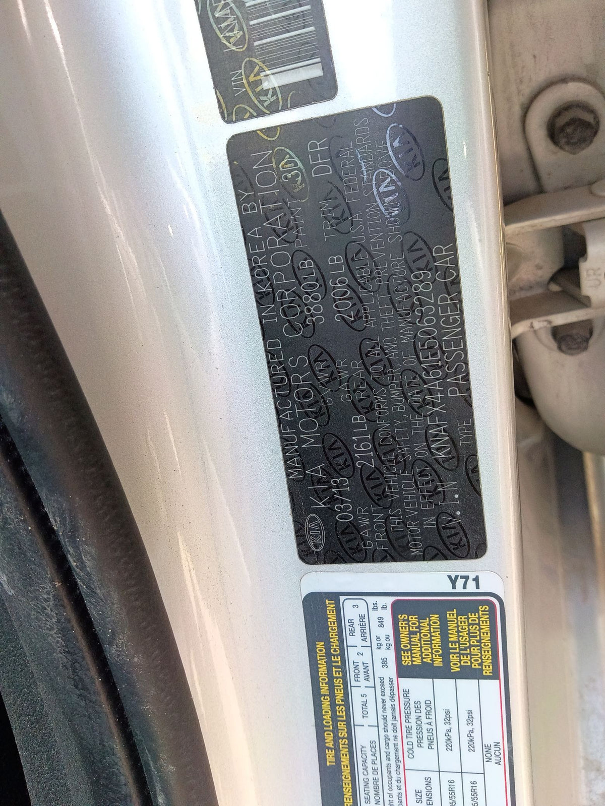 Window Regulator Front Driver Side 2014 - 2018 Kia Forte