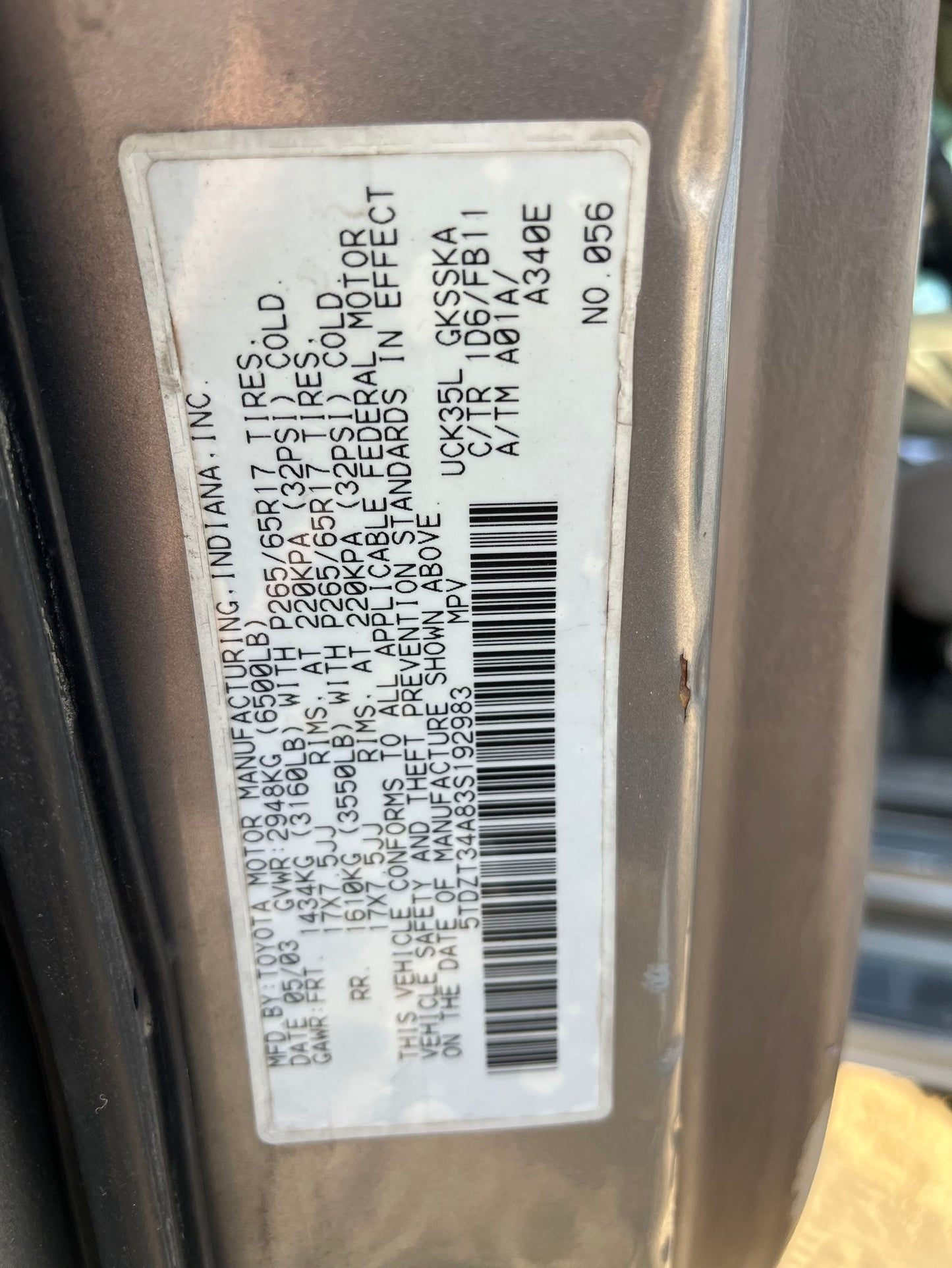 Engine Control Module 2001 - 2007 Toyota Sequoia