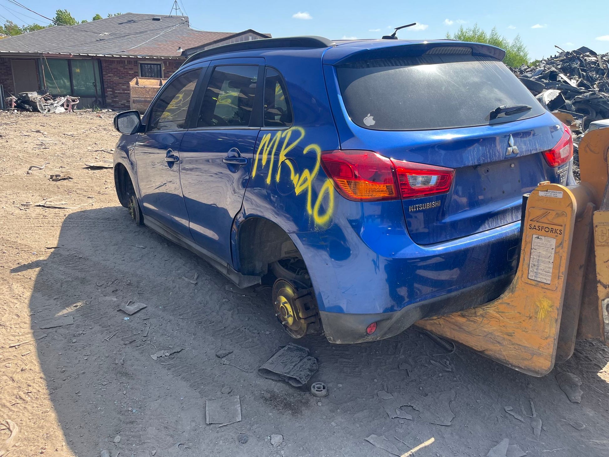 Door Shell Rear Passenger Side 2011 - 2026 Mitsubishi Outlander Sport