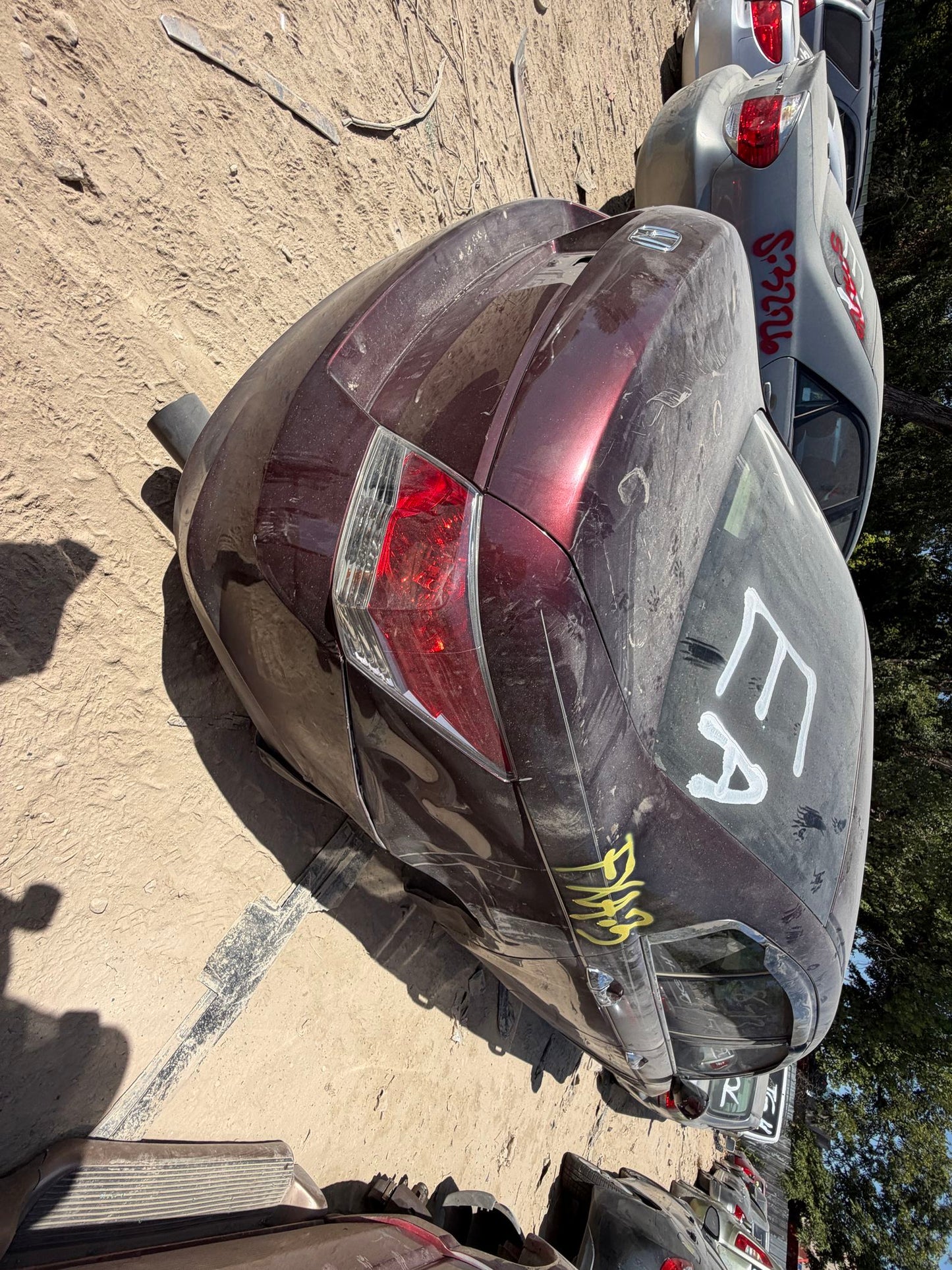 Door Shell Rear Passenger Side 2008 - 2012 Honda Accord Sdn
