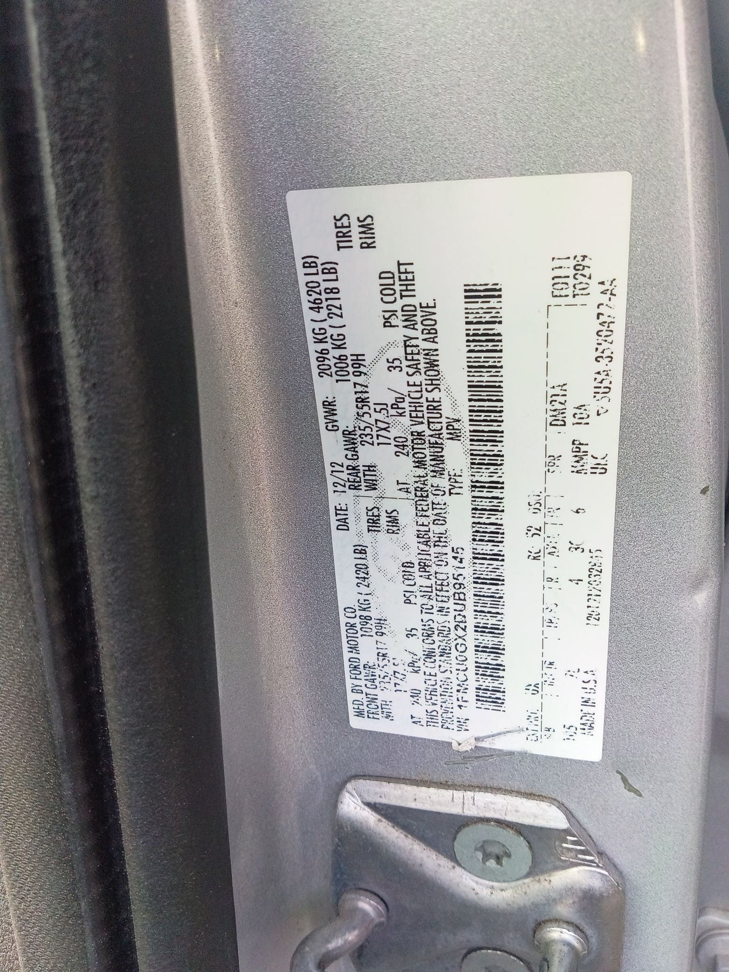 Headliner 2013 - 2019 Ford Escape