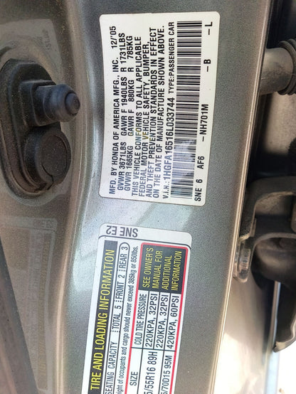Hood 2006 - 2011 Honda Civic Sdn