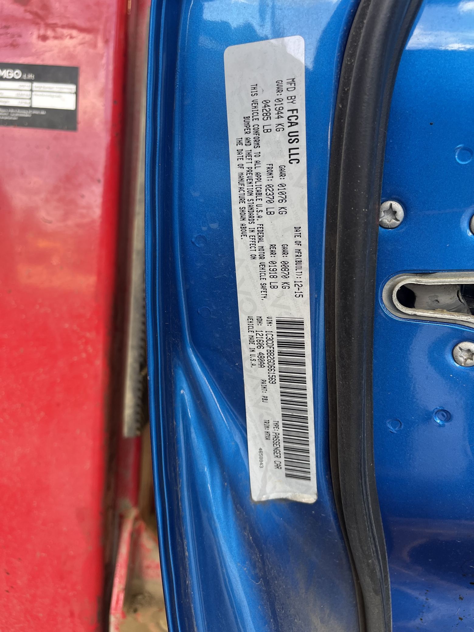 Engine Torque Strut Mount Rear 2013 - 2016 Dodge Dart